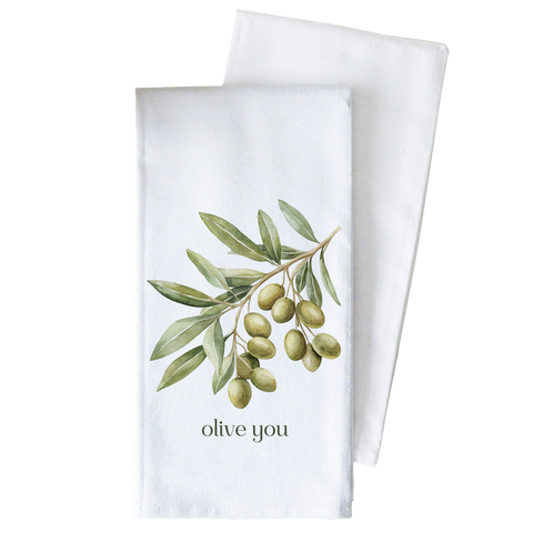 Olive You Tea Towel