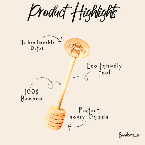 Bamboo Honey Dipper