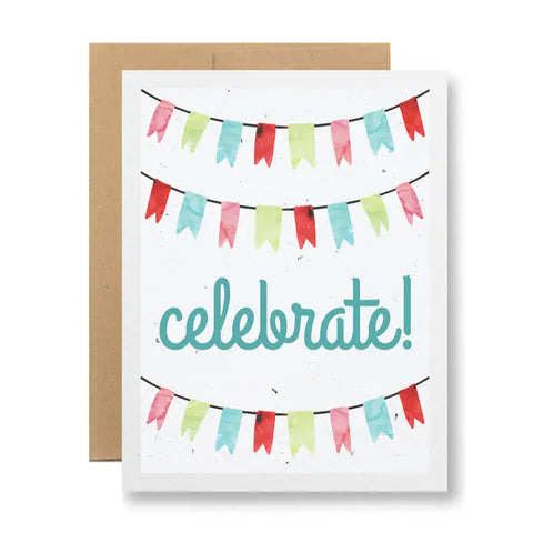 Plantable Greeting Card -  Celebrate