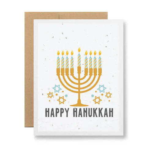 Plantable Greeting Card -  Happy Hanukkah