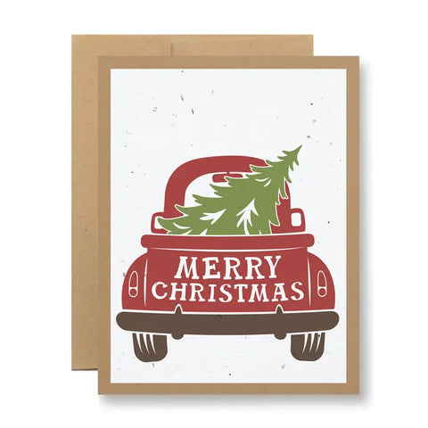 Plantable Greeting Card -  Merry Christmas {Tailgate}