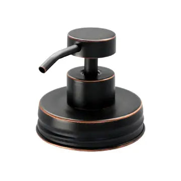 Oil Rubbed Bronze Soap Pump Lid Kit For Regular Mouth Jars