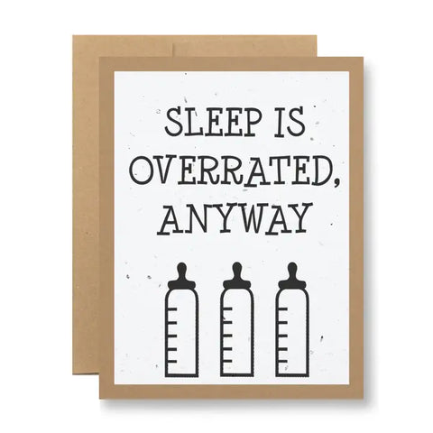 Plantable Greeting Card -  Sleep Is Overrated...