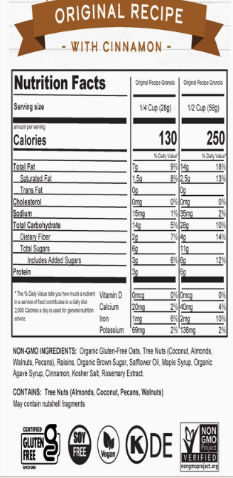 Vegan Original Granola | Snack Size