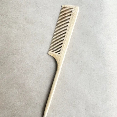 Natural Bamboo Hair Styling Comb - Plastic Free