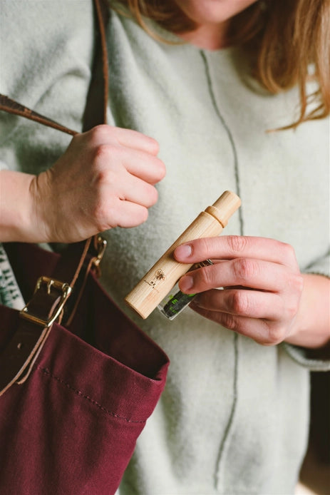 All-in-one Bamboo Travel Toothbrush with Replaceable Head