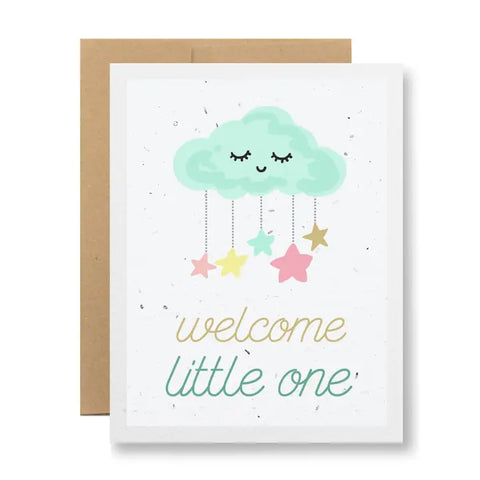 Plantable Greeting Card -  Welcome Little One