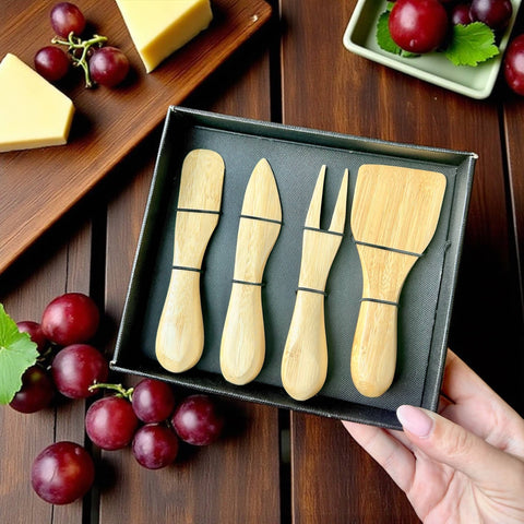 Bamboo Charcuterie & Cheese Knife Set | Earth Day Bestseller