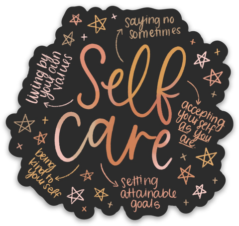 Self Care Sticker, 2.75x2.75in