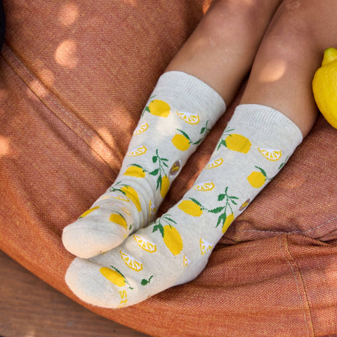 Kids Socks that Plant Trees | Beige Lemons