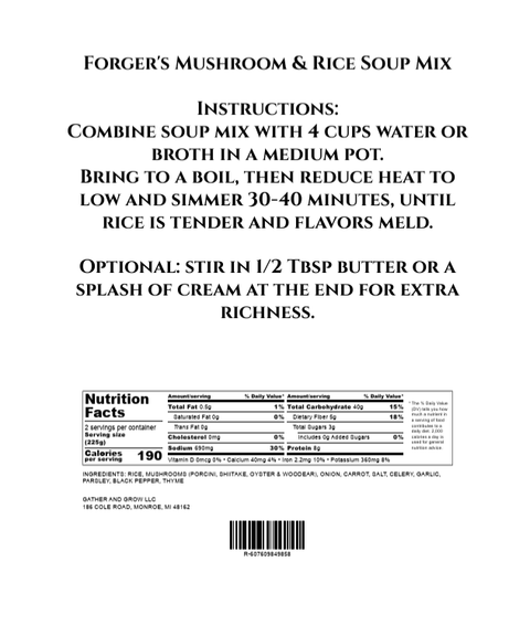 Wild Rice & Mushroom Simmer-Ready Soup