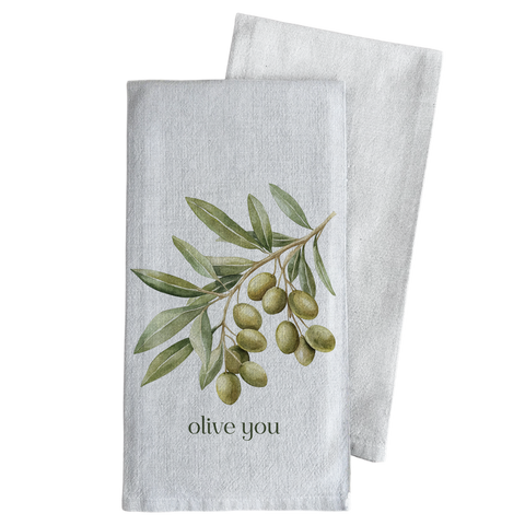 Olive You Tea Towel