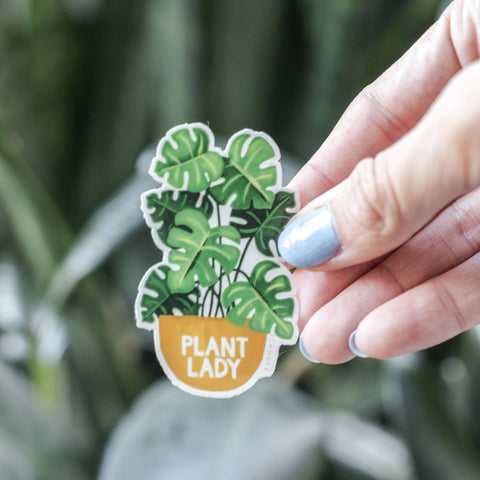 Plant Lady Clear Decal Sticker