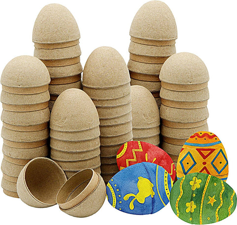 Single Paper Mache Easter Eggs – Paintable & Fillable for Easter Crafts