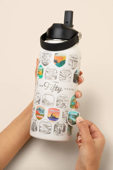 Fifty States Bucket List Bottle