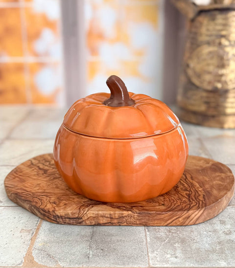 Large Pumpkin Marshmallow Glass Jar Soy Candle