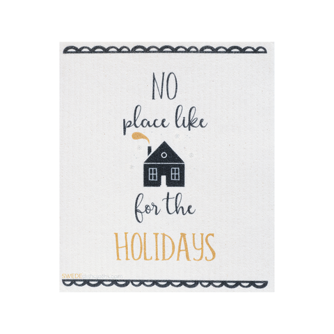 Swedish Dishcloth Christmas Home for the Holidays