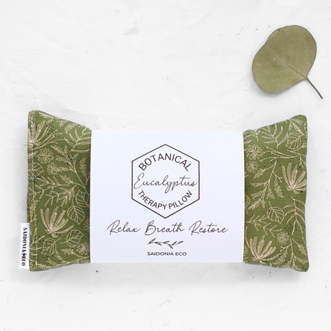 Winter Botanical Eucalyptus Therapy Pillow ⋆ Sinus Cold Relief