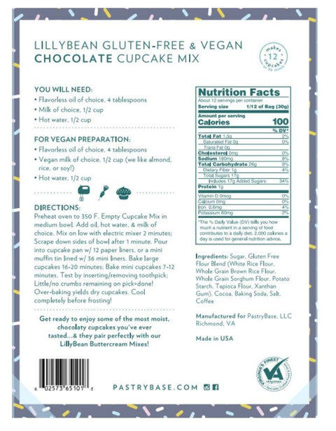 Chocolate Cupcake Mix (Vegan & Gluten-Free)