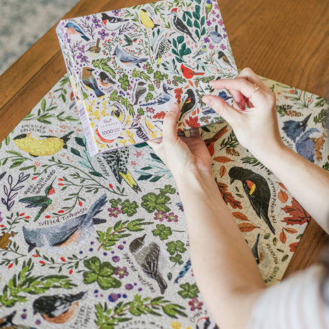 Feathered Friends - 1,000 Piece Bird Jigsaw Puzzle