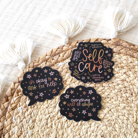 Self Care Sticker, 2.75x2.75in