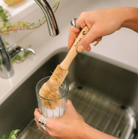 Bamboo Glassware Scrub Brush