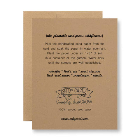 Plantable Seed Paper Greeting Card | Home Sweet Home