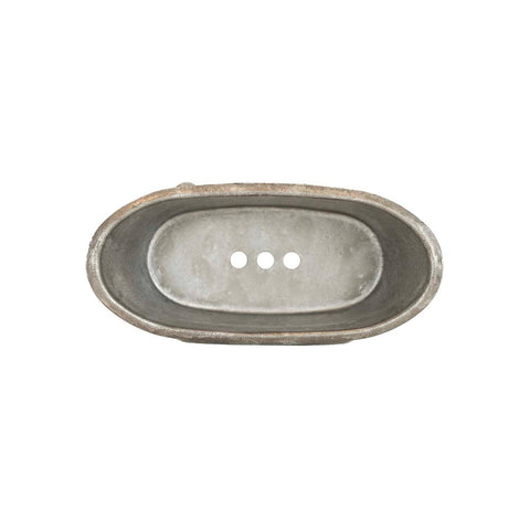 Clawfoot Silver Bathtub Metal Soap Dish/Planter