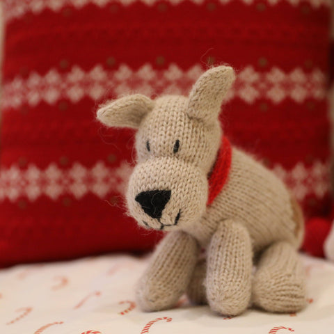 Handmade Knit Corgi Dog - Fair Trade Plush Toy