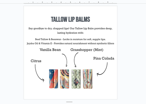 Tallow Lip Balm