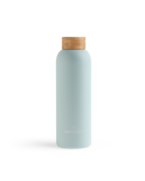 Steel Water Bottle W/ Bamboo Cap | 20 oz in 3 Colors