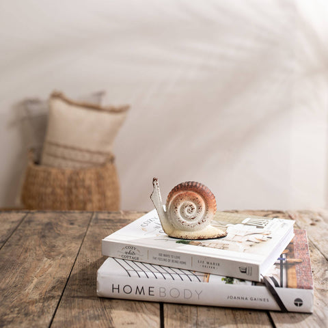 Cast Iron Distressed Snail Figure