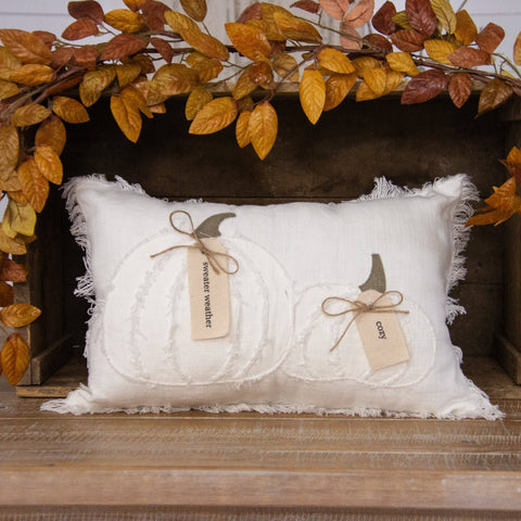 Pillow - Raggedy Pumpkins with Fabric Tags (PC)