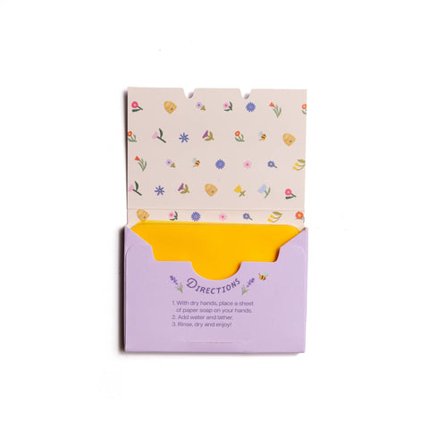 Paper Soap – Lavender Honey Scent | 50 Sheets