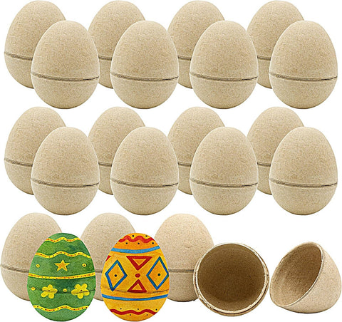 Single Paper Mache Easter Eggs – Paintable & Fillable for Easter Crafts