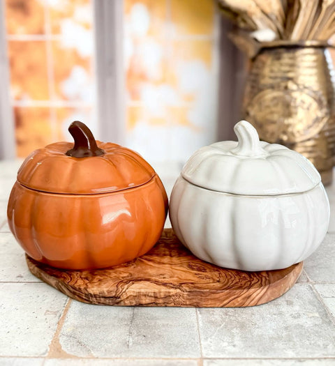 Large Pumpkin Marshmallow Glass Jar Soy Candle