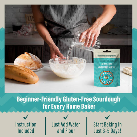 Organic, Non GMO GLUTEN FREE Sourdough Starter|  12 grams