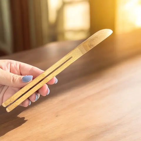 Bamboo Coffee Scoop with Bag Clip