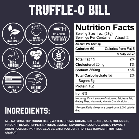 Truffle-O Bill Beef Jerky | 2oz