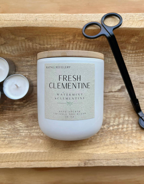 Non-Toxic Coconut Soy Wax Candle in Granite Vessel & Refills