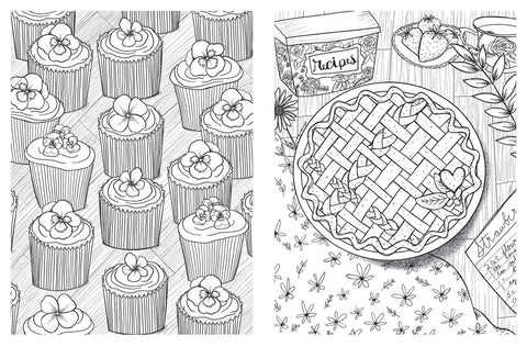 Cottagecore Galore Relaxing Coloring Book for Adults