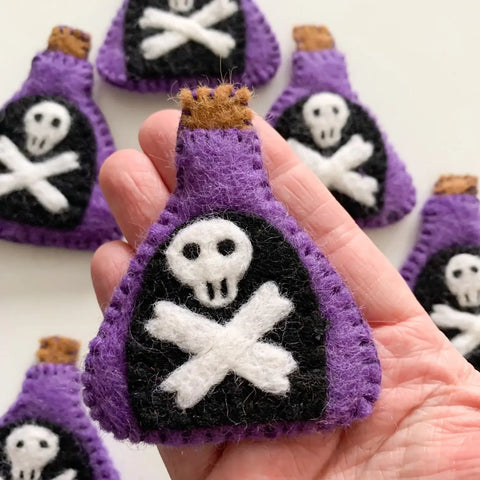 Felt Purple Witch Potion