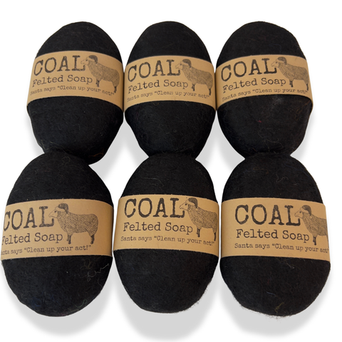 Felted Soap | Holiday "Coal"
