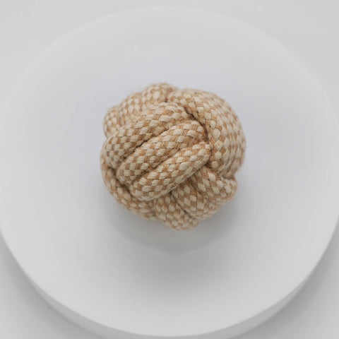 Hemp & Cotton Rope Ball | Dog Toy | Hemp Cotton Rope Dog Toy