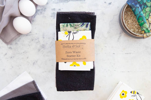 Zero Waste Starter Kit, Greyscale, EcoFriendly, Wedding Gift