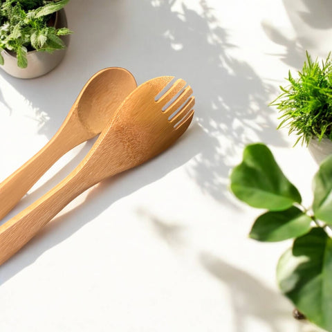 12" Bamboo Serving Tong