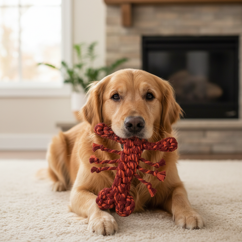 New: Coral Pop Lobster Pet Toy | Thicker and Stronger