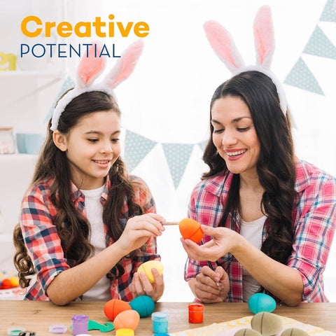 Single Paper Mache Easter Eggs – Paintable & Fillable for Easter Crafts