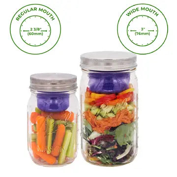 Mason Jar Divider Cup For Salads, Dips, and Snacks