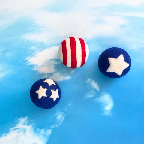 Stars & Stripes Eco Dryer Balls | Set of 3